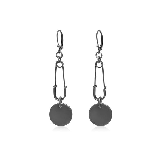 JACKSON EARRINGS GUNMETAL
