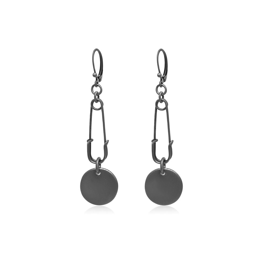 JACKSON EARRINGS GUNMETAL